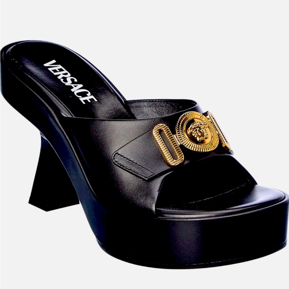 Versace Medusa Biggie Leather Sandal